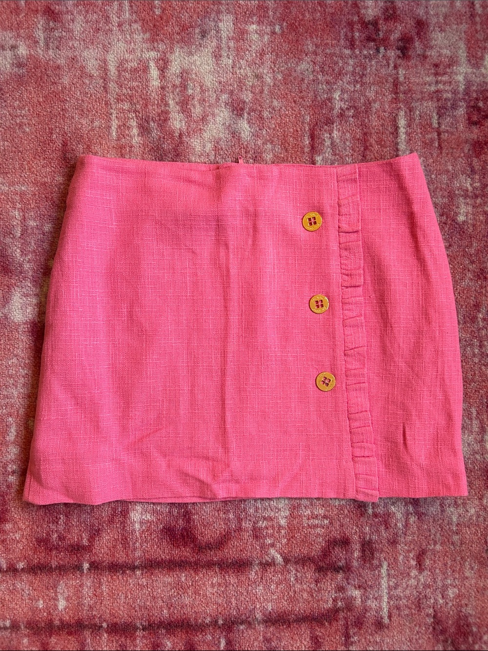 Lilly Pulitzer pink mini skirt, size 6
